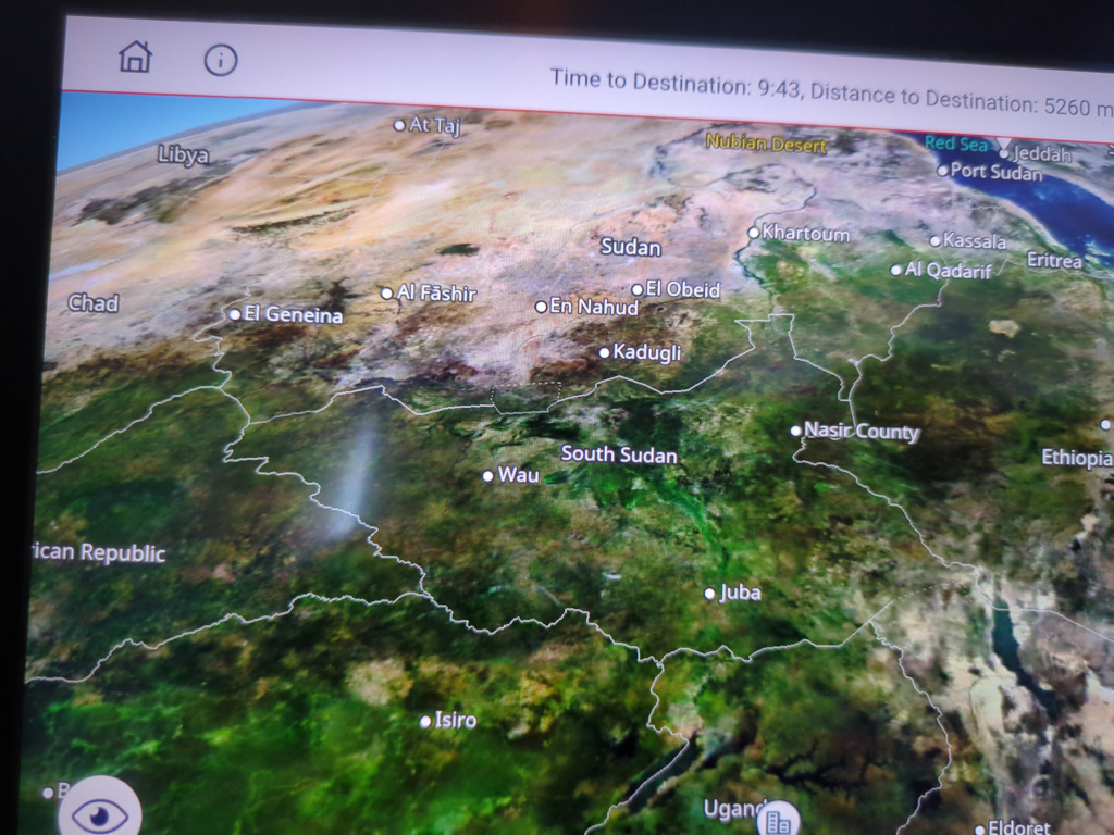 Picture of the satellite map over Sudan